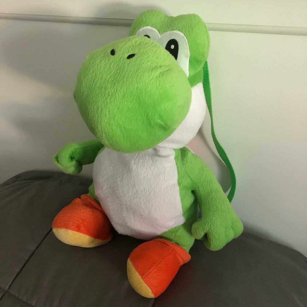 Yoshi plush backpack